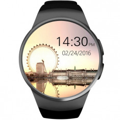Ceas Smartwatch cu Telefon iUni KW18, Touchscreen, 1.3 Inch HD, Notificari, iOS si Android, Black foto