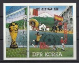 KOREA 1985 &ndash; CM FOTBAL MEXIC, colita stampilata , TR87, Stampilat