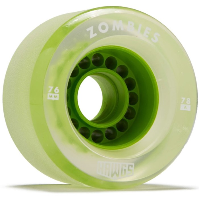 Set 4 roti Longboard Zombie Hawgs Clear 76mm lime foto mare Set 4 roti Longboard Zombie Hawgs Clear 76mm lime foto mare