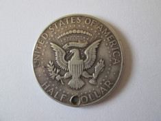 USA Half Dollar 1964 argint=12,3 grame,moneda gaurita foto