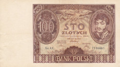 POLONIA 100 zloti 1934 VF+++!!! foto