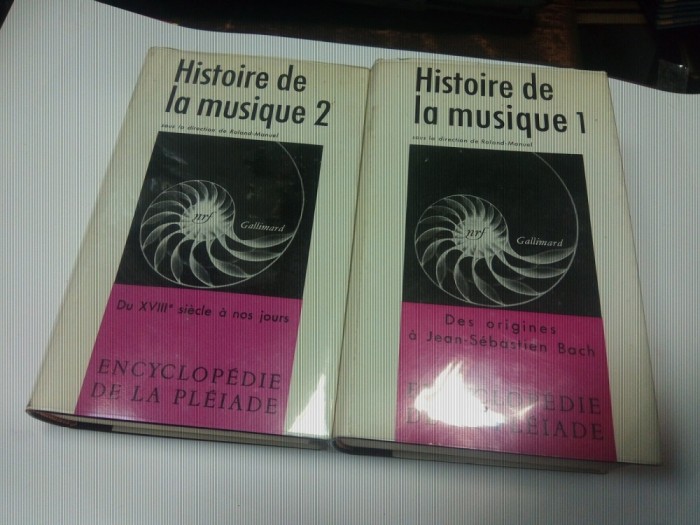 HISTOIRE DE LA MUSIQUE - Encyclopedie de la Pleiade - 2 volume foto mare HISTOIRE DE LA MUSIQUE - Encyclopedie de la Pleiade - 2 volume foto mare