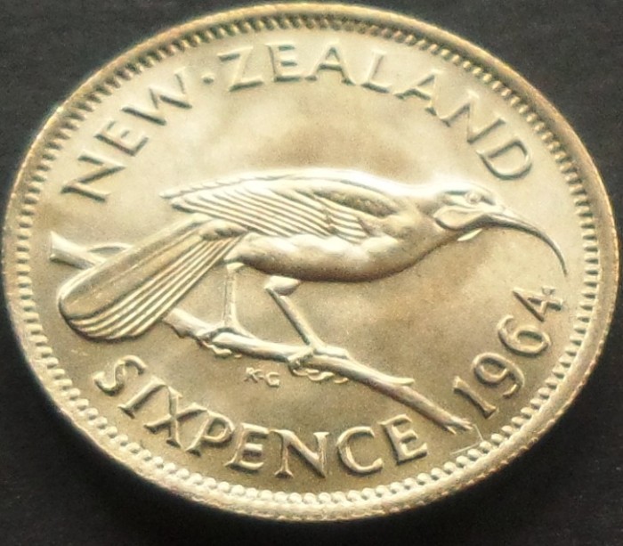 Moneda 6 PENCE - NOUA ZEELANDA, anul 1964 *cod 3921 - UNC DIN SET NUMISMATIC foto mare Moneda 6 PENCE - NOUA ZEELANDA, anul 1964 *cod 3921 - UNC DIN SET NUMISMATIC foto mare