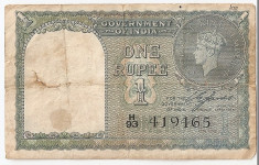 INDIA 1 RUPEE 1940 U foto