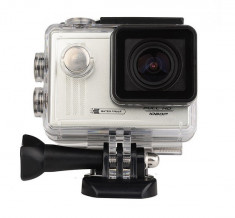 Camera Video Sport iUni Dare 55i, Full HD, mini HDMI, 1.5&amp;quot; LCD, Argintiu + sport Kit foto