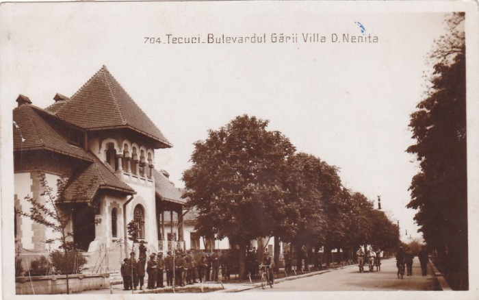 TECUCI BULEVARDUL GARII,VILA D. NENITA,CIRCULATA 1930 ,ROMANIA. foto mare TECUCI BULEVARDUL GARII,VILA D. NENITA,CIRCULATA 1930 ,ROMANIA. foto mare
