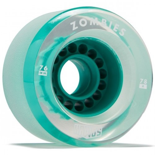 Set 4 roti Longboard Zombie Hawgs Clear 76mm green foto mare Set 4 roti Longboard Zombie Hawgs Clear 76mm green foto mare