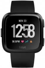 Ceas activity tracker Fitbit Versa, Bluetooth, NFC, Rezistenta la apa (Negru) foto