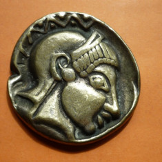 MONEDA ANTICA GRECEASCA COPIE, BRONZ, 7.8 cm.