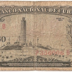 CUBA 1 PESO 1958 U
