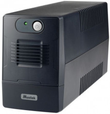 UPS Mustek PowerMust 600EG Line Interactive, 650VA/360W, 2 x Schuko, LED (Negru) foto