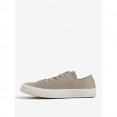 Pantofi sport gri deschis din piele pentru femei Converse Chuck Taylor All Star foto