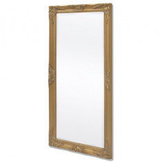 Oglinda verticala in stil baroc, 120 x 60 cm, auriu foto