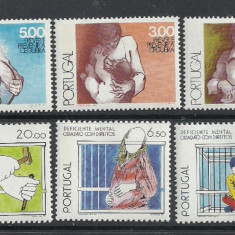 PORTUGALIA - RECUPERAREA PERSOANELOR CU HANDICAP – SERII MNH COMPLETE, MT2