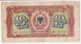 ALBANIA 10 LEKE 1949 VF