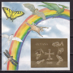 Guyana 1993 fauna MI bl.248 aurit MNH w50