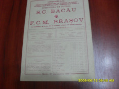 Program SC Bacau - FCM Brasov foto