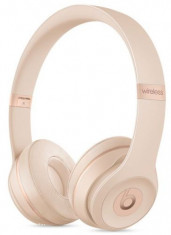 Casti Wireless Beats Solo 3 by Dr. Dre (Auriu Mat) foto