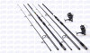 Set 2 lansete crap 3,6m cu 2 mulinete DA 6000 cu baitruner 6 rulmenti