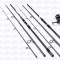 Set 2 lansete crap 3,6m cu 2 mulinete DA 6000 cu baitruner 6 rulmenti