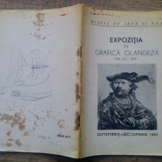 Expozitia de grafica olandeza din sec. XVII// 1955