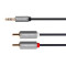 CABLU JACK 3.5 - 2RCA 1M BASIC K&amp;M