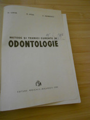 C. ANDREESCU--METODE SI TEHNICI CURENTE IN ODONTOLOGIE foto