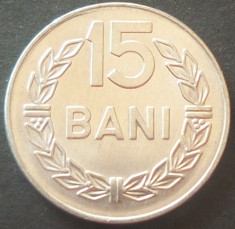 Moneda 15 BANI - RS ROMANIA, anul 1975 *cod 2257 = Perfect UNC DIN SACULET BNR foto