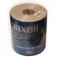 CD-R MAXELL 700MB 52X SPINDLE 100 foto
