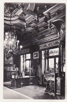 bnk cp Sinaia - Muzeul Peles - Camera de lucru - necirculata foto