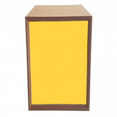 Dulap modular Pixel Yellow / Wooden, l40xA40xH80 cm foto
