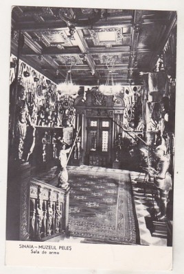 bnk cp Sinaia - Muzeul Peles - Sala de arme - necirculata foto