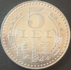 Moneda 5 LEI - RS ROMANIA, anul 1978 *cod 4524 --- UNC DIN FASIC BANCAR foto