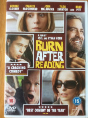 BURN AFTER READING - FILM DVD ORIGINAL foto