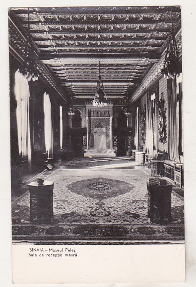 bnk cp Sinaia - Muzeul Peles - Sala de receptie maura - necirculata