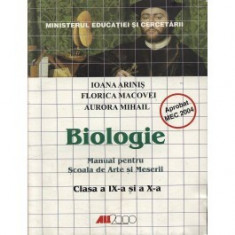 Biologie. Manual pentru scoala de arte si meserii - clasele a-ix-a si a x-a foto