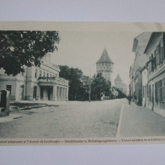 Carte postala circulata/fotografie printata Sibiu anii 20