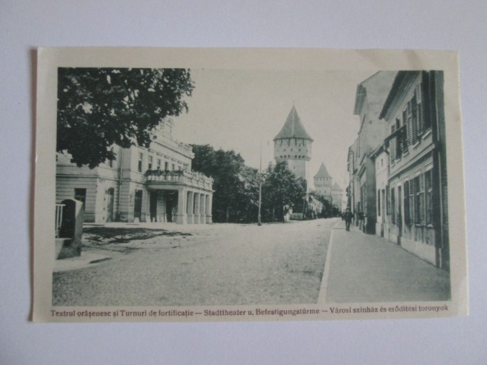 Carte postala circulata/fotografie printata Sibiu anii 20