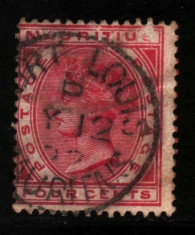 1879 mauritius mi. 53 stampilat foto