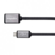 CABLU PRELUNGITOR USB-MICRO USB 1M KRUGER&amp;amp;MAT foto