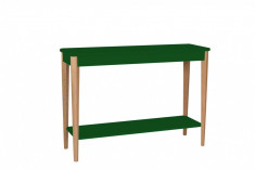 Consola din lemn si MDF &amp;quot;Ashme Large&amp;quot; Green, l105xA35xH75 cm foto