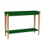 Consola din lemn si MDF &quot;Ashme Large&quot; Green, l105xA35xH75 cm