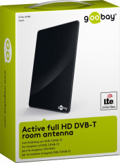 Antena activa de camera full HD DVB-T cu filtru LTE/4G, Goobay; Cod EAN: 4040849671845 foto