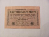 Cumpara ieftin CY - 5000000 / 5 milioane marci mark 20.08.1923 Reichsbanknote Germania unifata