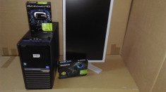 PC Gaming Complet -Calculator Tower Core i3+ monitor LED 22&amp;#039; +garantie foto