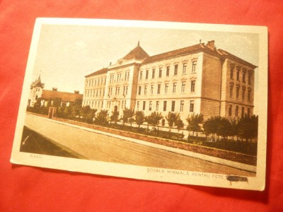 Ilustrata Arad - Scoala Normala de Fete 1925 foto