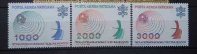 VATICAN 1978 &amp;ndash; POSTA AERIANA TELECOMUNICATII, serie MNH, MT13 foto