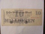 CY 10000000 / 10 milioane marci mark 25.07.1923 Reichsbanknote Germania unifata