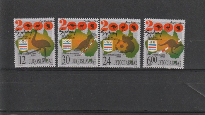 Olimpiada Sidney ,fauna ,Jugoslavia.