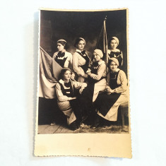 BASARABIA-TIGHINA-GRUP DE ELEVE DIN TIGHINA-FOTO TIP CARTE POSTALA -1935 foto